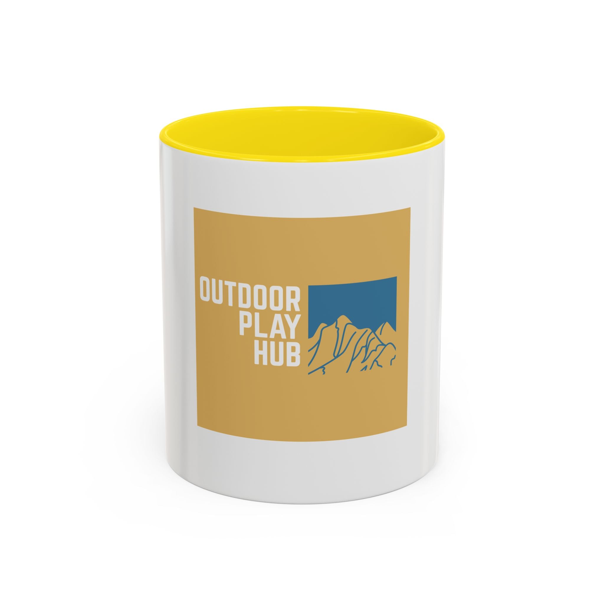 Outdoor Play Hub Coffee Mug — Mountain Adventure Accent Mug (11/15 oz)