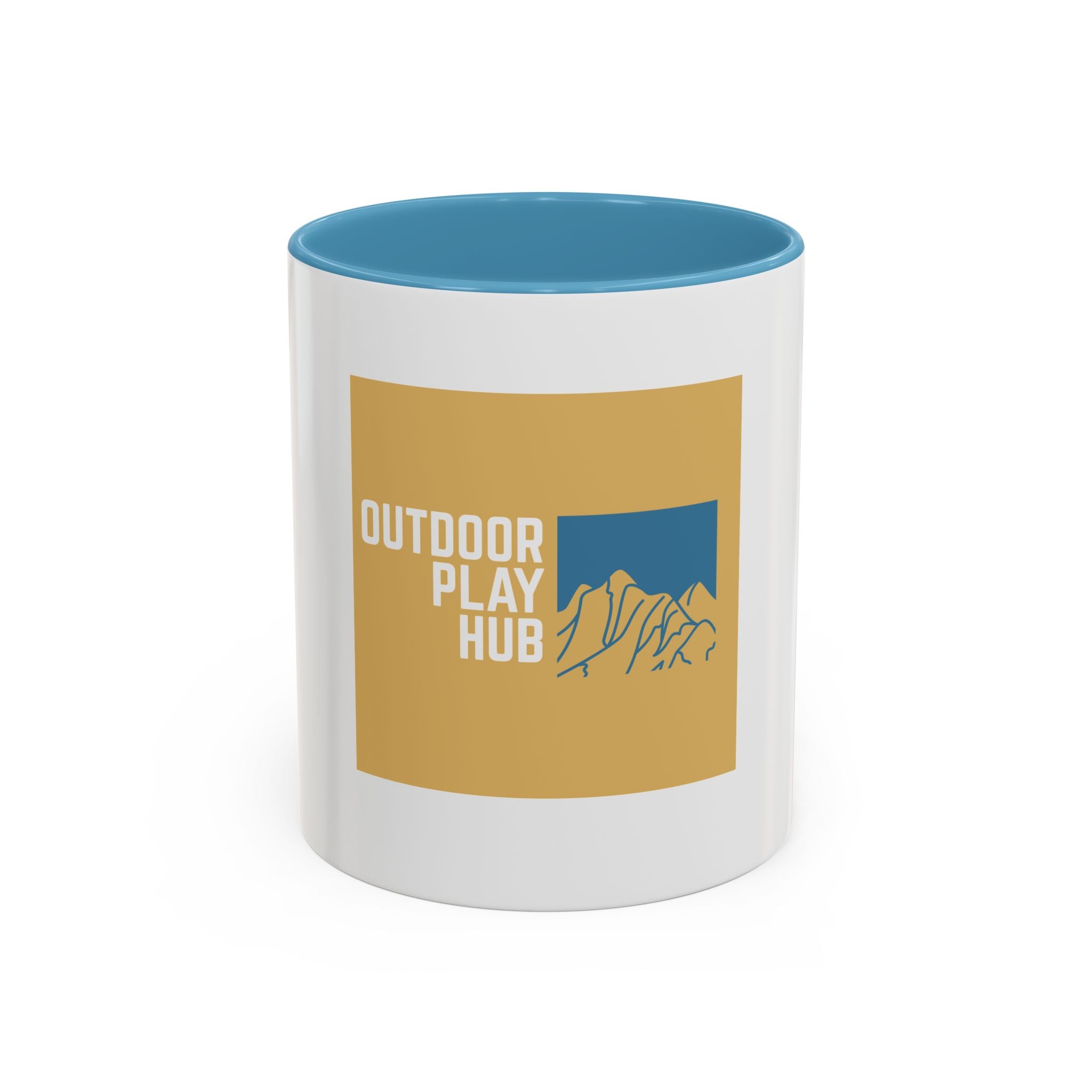 Outdoor Play Hub Coffee Mug — Mountain Adventure Accent Mug (11/15 oz)