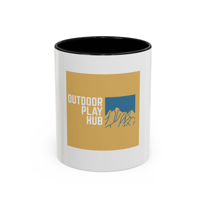 Outdoor Play Hub Coffee Mug — Mountain Adventure Accent Mug (11/15 oz)