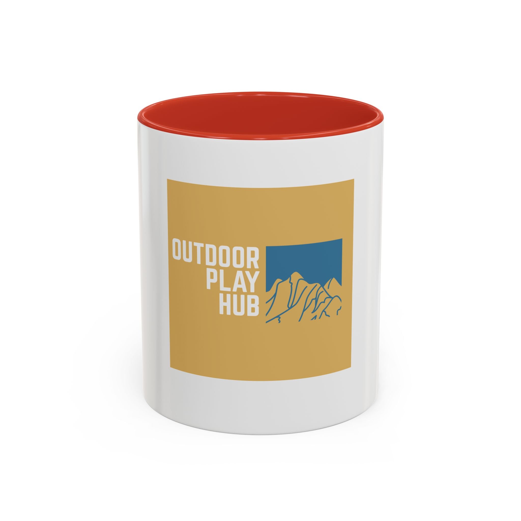 Outdoor Play Hub Coffee Mug — Mountain Adventure Accent Mug (11/15 oz)