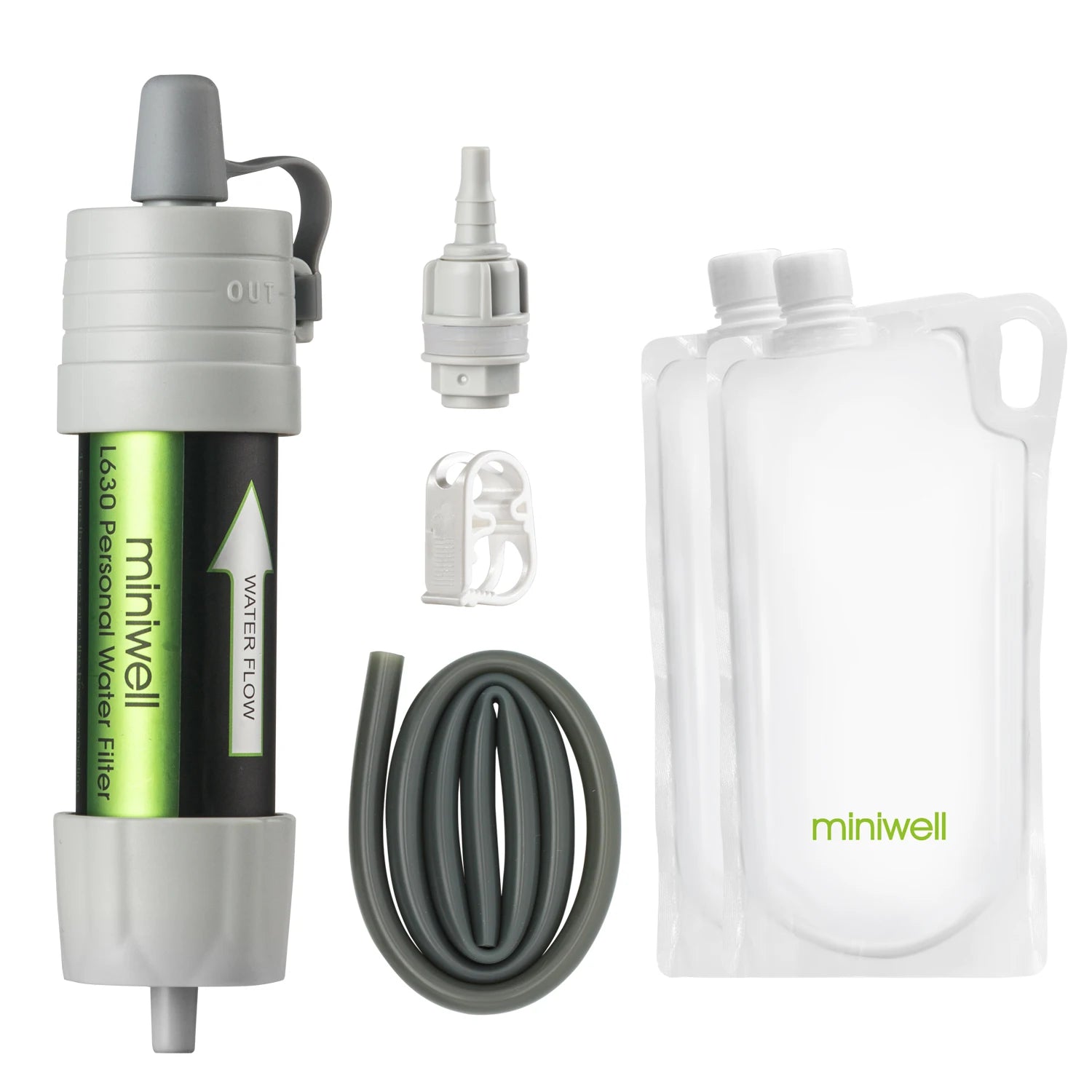 Portable Water Filter Straw Camping Survival Emergency Purification Miniwell L630