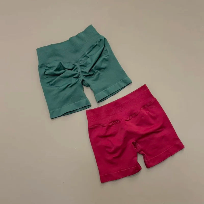 Women High Waist Yoga Shorts Seamless Butt Lift Tummy Control