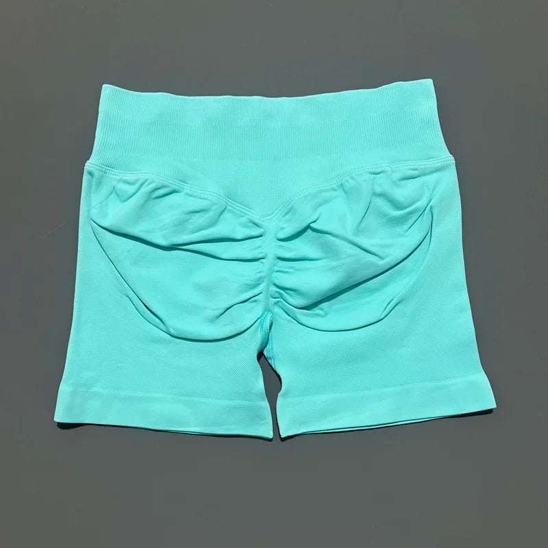 Women High Waist Yoga Shorts Seamless Butt Lift Tummy Control