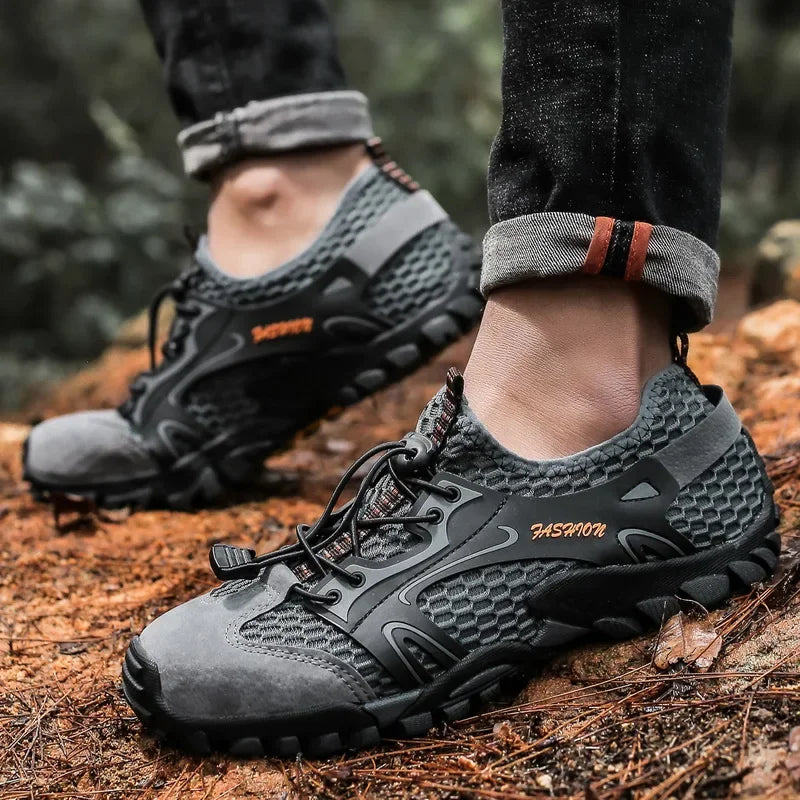 Men Wear Resistant Hiking Shoes Anti Slip Outdoor Trekking Sneakers