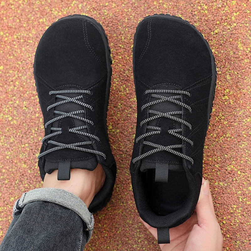 Wide Toe Barefoot Hiking Shoes Men Breathable Minimalist Walking Sneakers