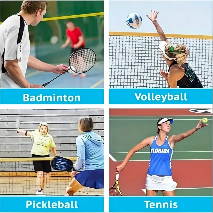 Portable Volleyball & Badminton Net Indoor Outdoor Backyard Sports Net