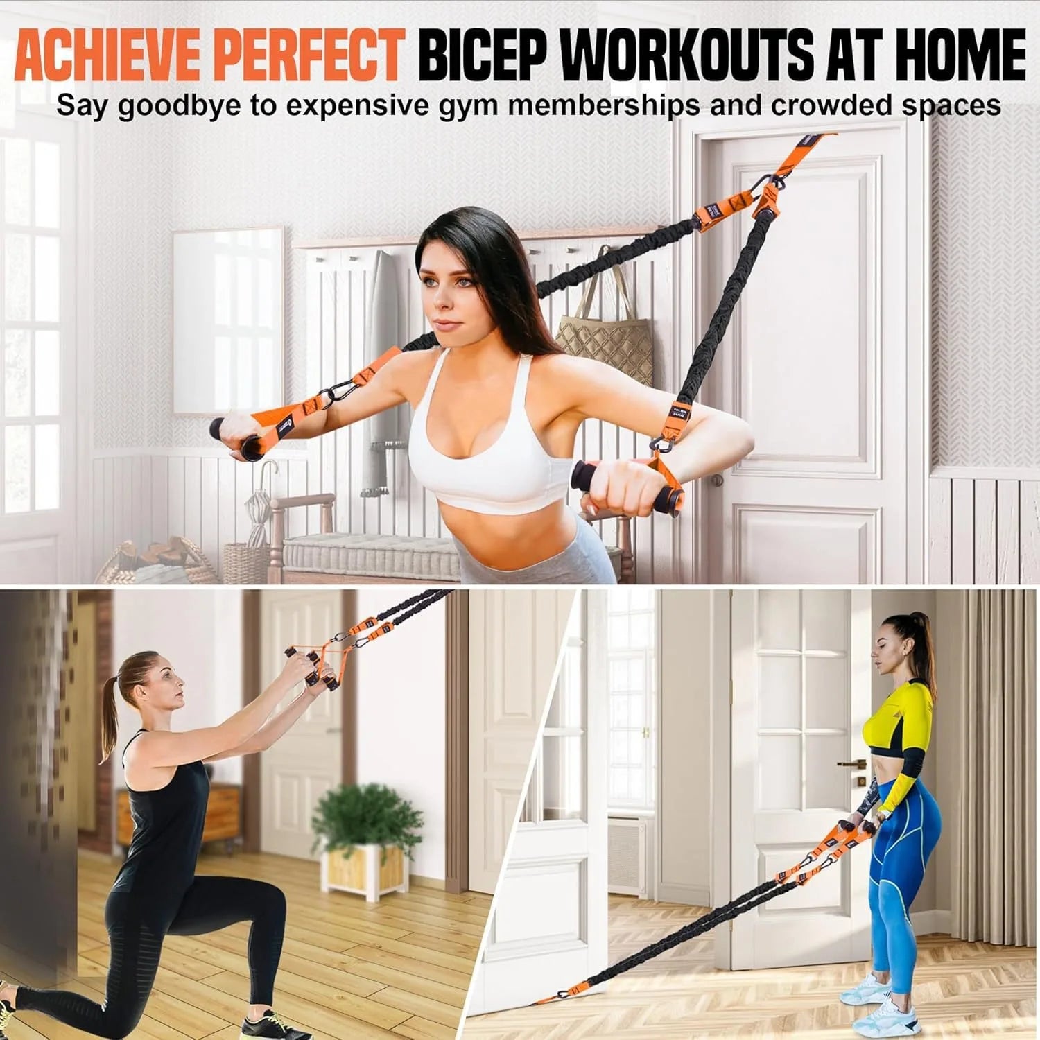 Resistance Pull Up Assistance Bands Set Strength Training Workout Bands