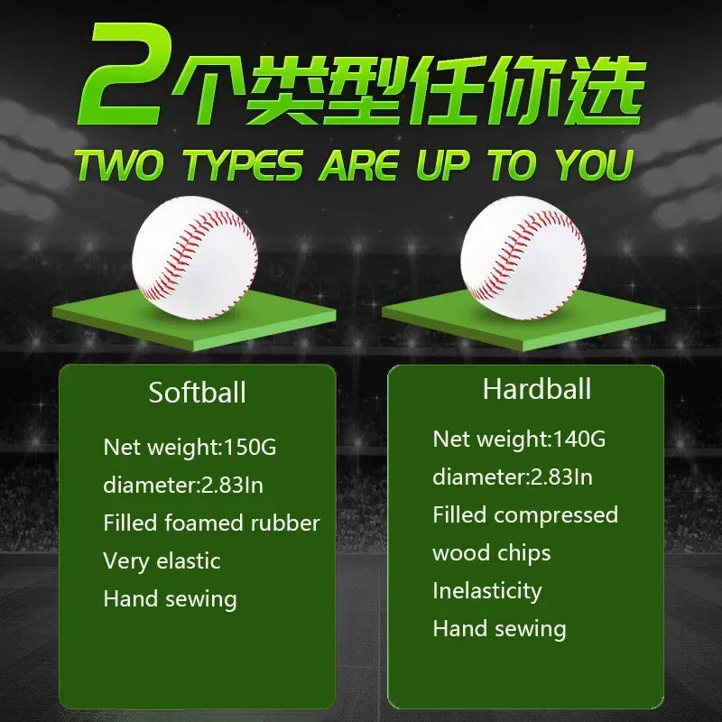 Baseball Softball Training Ball No.9 Standard White Sports Practice Ball