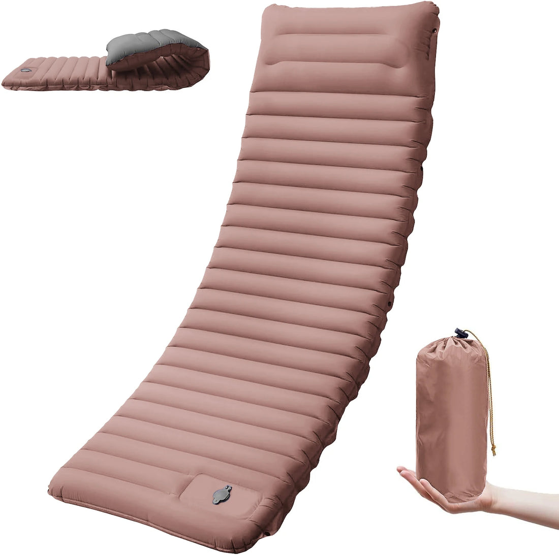 4 Inch Self-Inflating Camping Sleeping Pad Thick Outdoor Hiking Mat