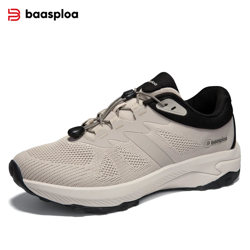Baasploa Waterproof Hiking Shoes Men Non Slip Lightweight Outdoor Sneakers