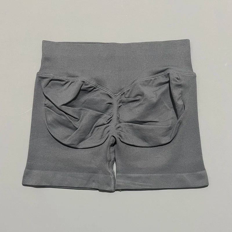 Women High Waist Yoga Shorts Seamless Butt Lift Tummy Control