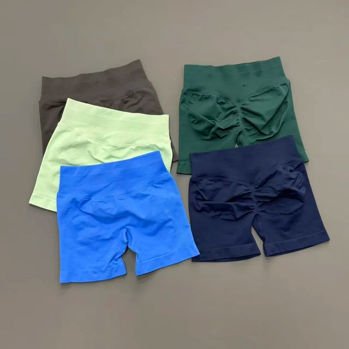 Women High Waist Yoga Shorts Seamless Butt Lift Tummy Control