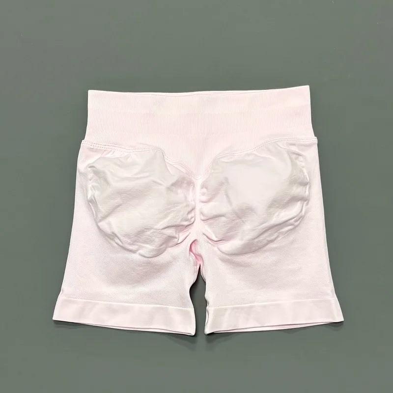 Women High Waist Yoga Shorts Seamless Butt Lift Tummy Control