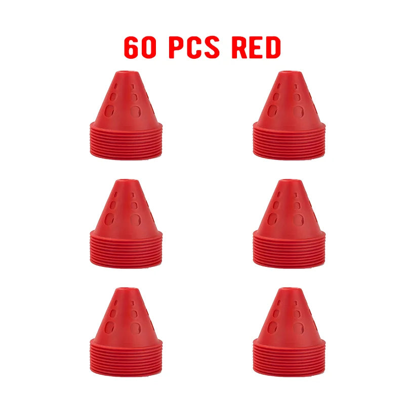 Colorful Soccer Training Cones Set Football Agility Marker Cups Kit