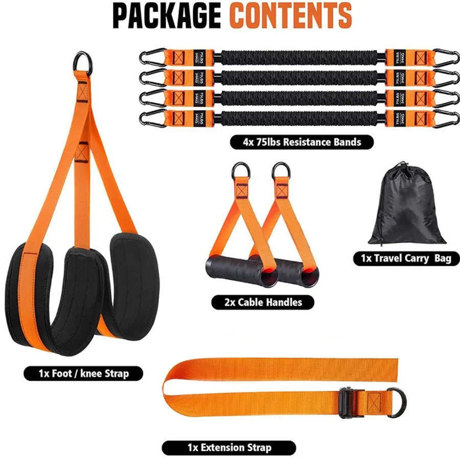 Resistance Pull Up Assistance Bands Set Strength Training Workout Bands