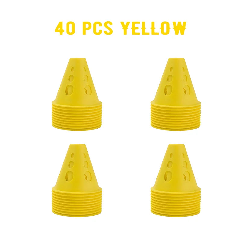 Colorful Soccer Training Cones Set Football Agility Marker Cups Kit