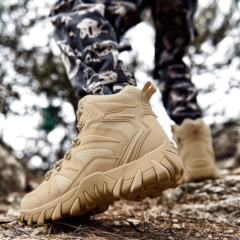 Tactical Combat Boots Men Outdoor Hiking Anti Wear Training Shoes
