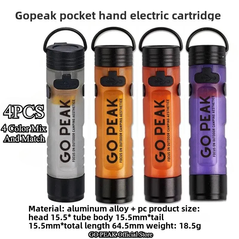 Pocket Mini LED Flashlight Key Clip Outdoor Emergency Survival Light