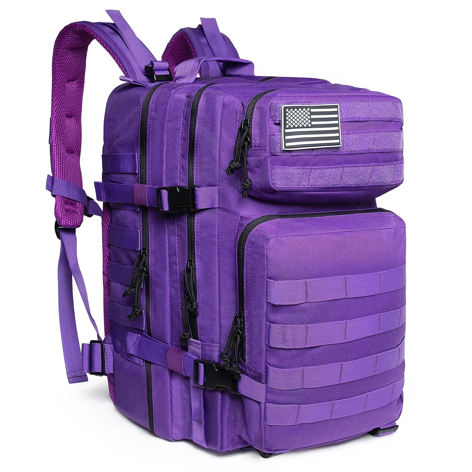 45L Tactical Backpack Large Capacity MOLLE Hiking Camping Outdoor Bag