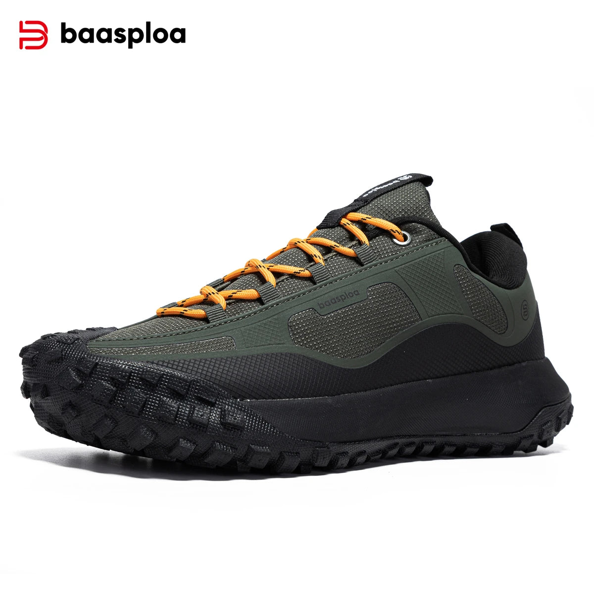 Baasploa Waterproof Hiking Shoes Men Non Slip Lightweight Outdoor Sneakers