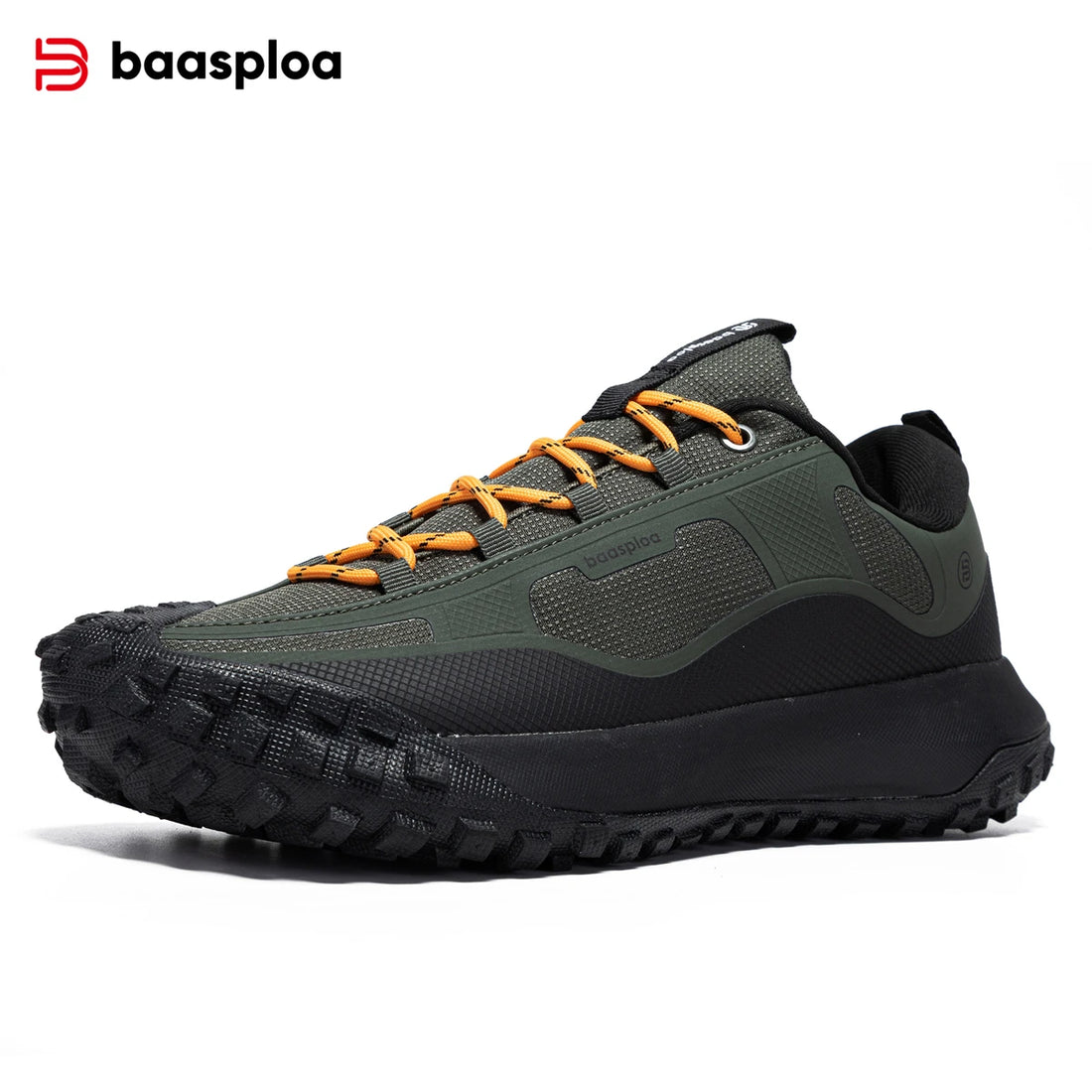 Baasploa Waterproof Hiking Shoes Men Non Slip Lightweight Outdoor Sneakers