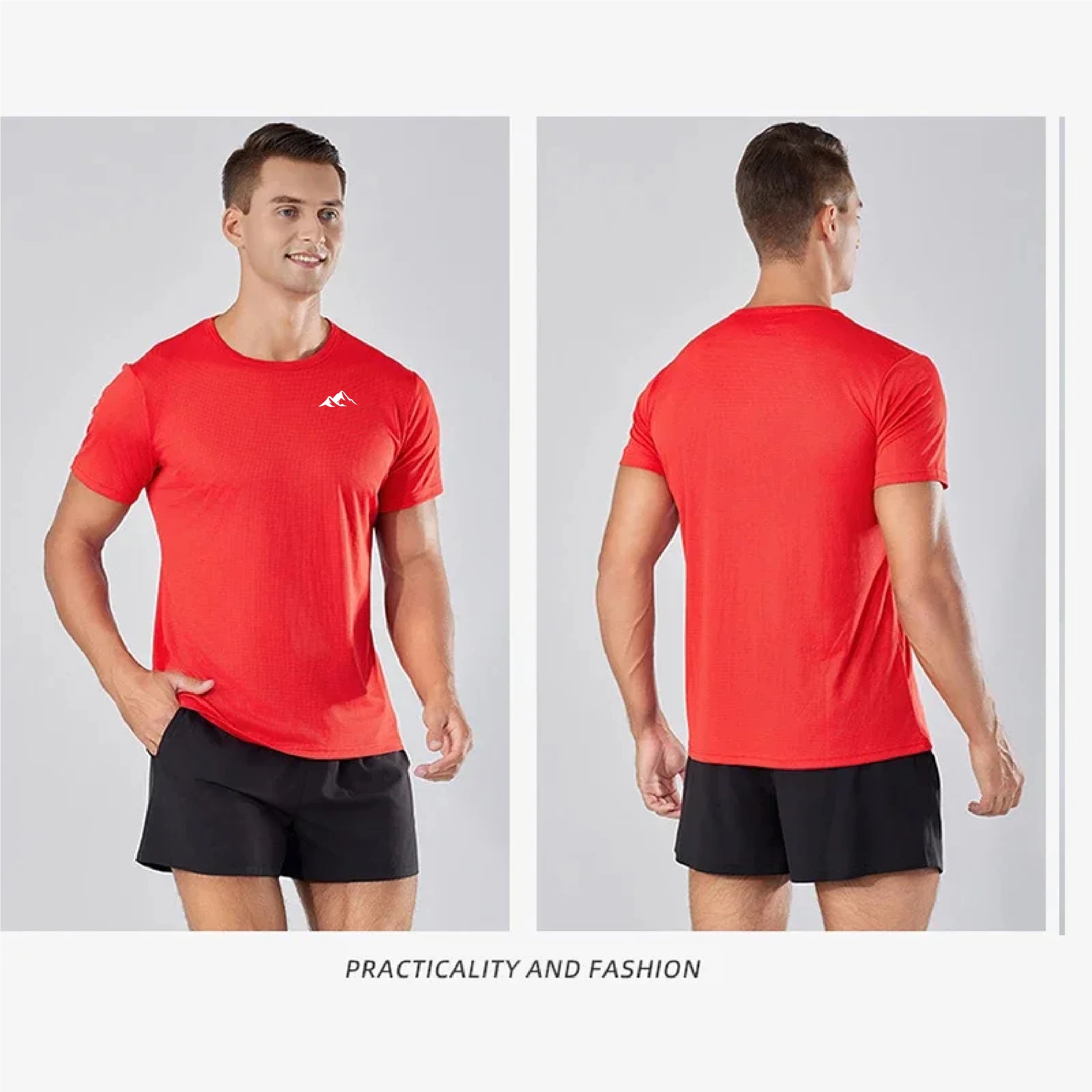 Men’s Quick Dry Oversized Gym Running T Shirt Fitness Jersey