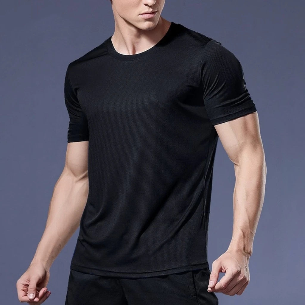 Men’s Quick Dry Gym Running T Shirt Moisture Wicking Training