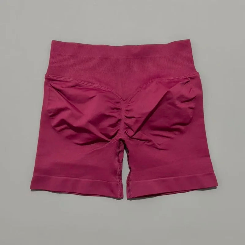 Women High Waist Yoga Shorts Seamless Butt Lift Tummy Control