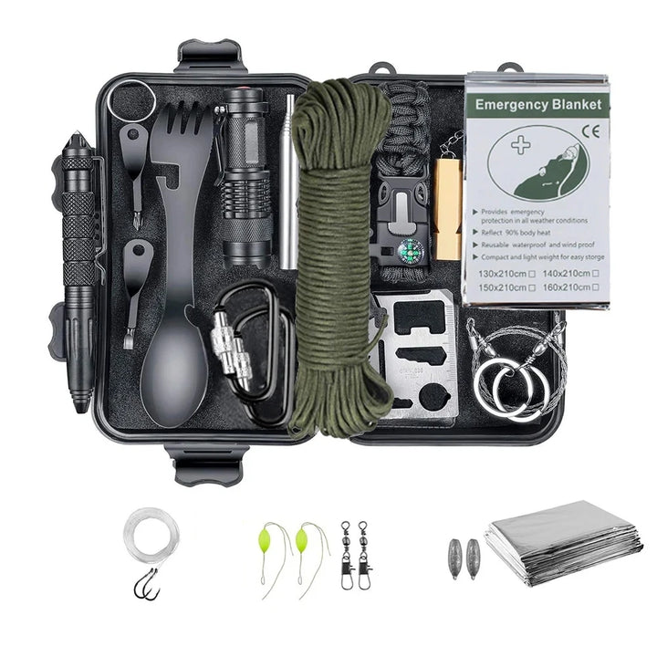 Professional Survival Kit Camping Tactical First Aid Emergency Adventure Gear