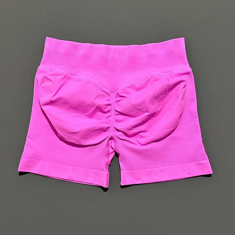 Women High Waist Yoga Shorts Seamless Butt Lift Tummy Control