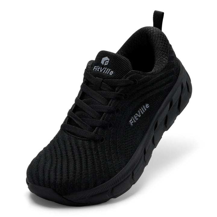 FitVille Wide Toe Box Running Shoes Men Cushioned Non Slip