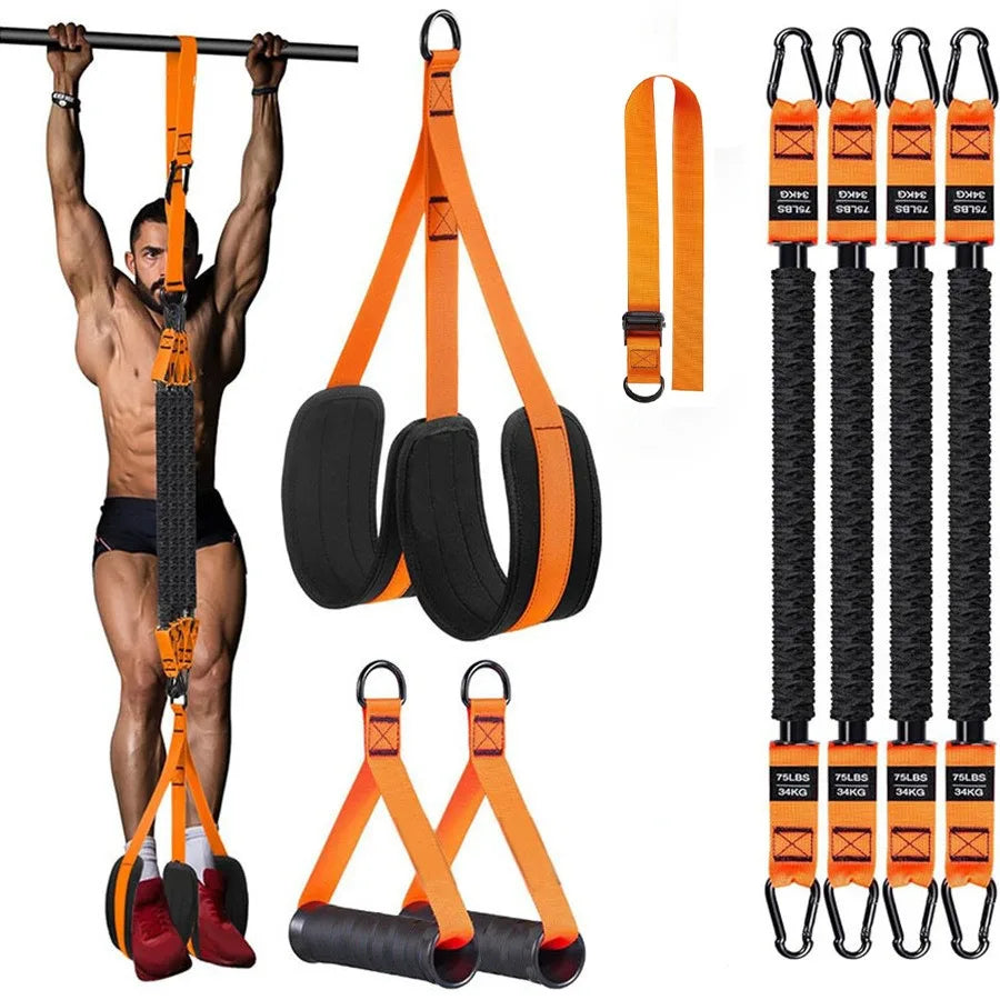 Resistance Pull Up Assistance Bands Set Strength Training Workout Bands