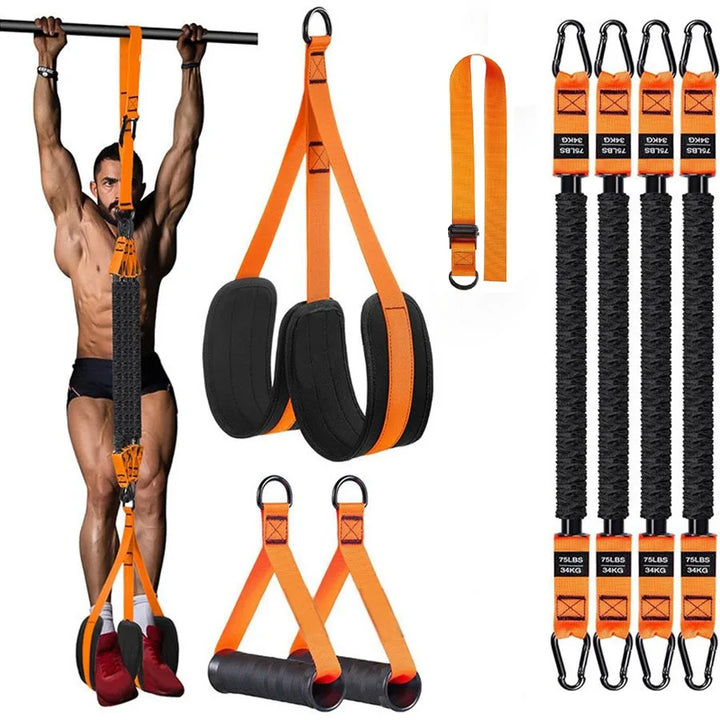 Resistance Pull Up Assistance Bands Set Strength Training Workout Bands
