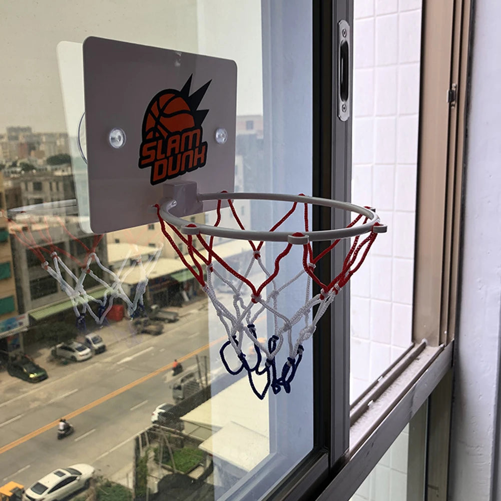 Suction Cup Mini Basketball Hoop Wall Mounted Indoor Game Set