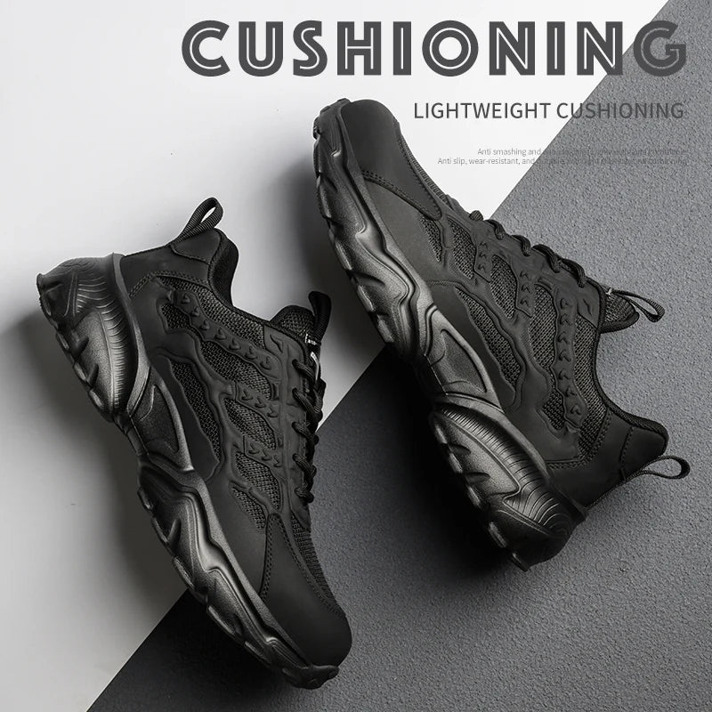 Men Work Safety Shoes Lightweight Anti Puncture Breathable Protective Sneakers