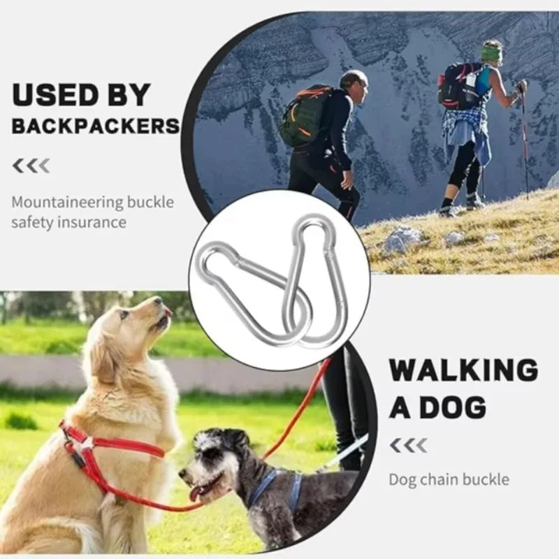 Mini Alloy Carabiner Keychain Outdoor Survival Camping Hook Clip
