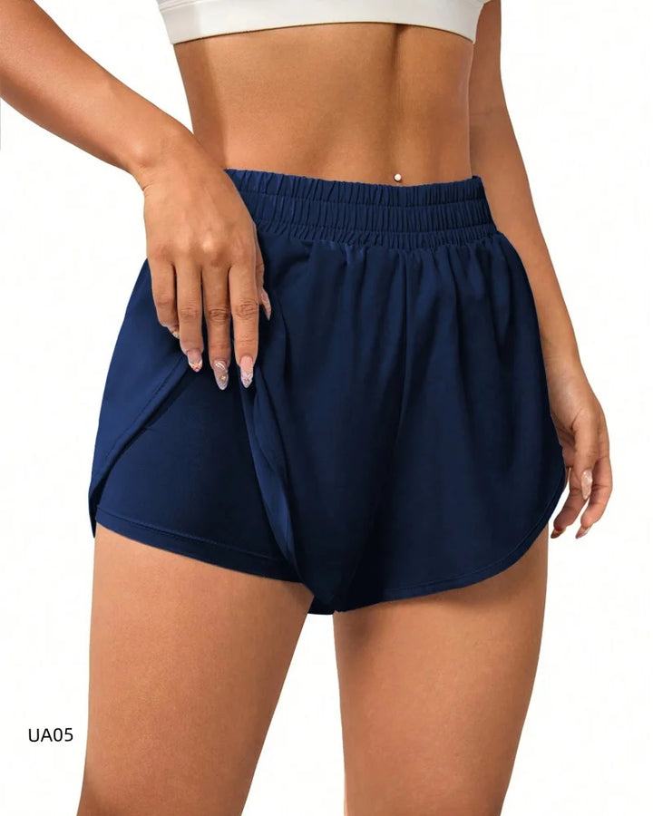 Women’s 2 in 1 Flowing Quick Dry Running Yoga Gym Shorts