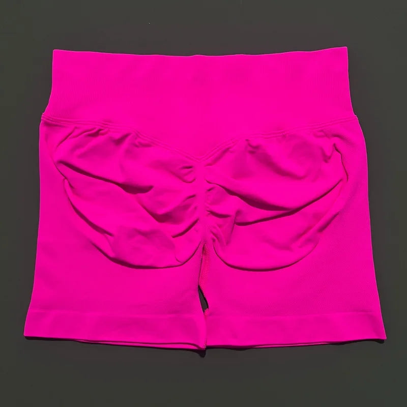 Women High Waist Yoga Shorts Seamless Butt Lift Tummy Control