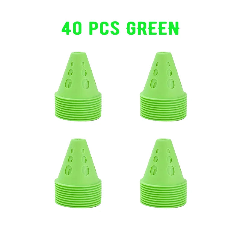 Colorful Soccer Training Cones Set Football Agility Marker Cups Kit