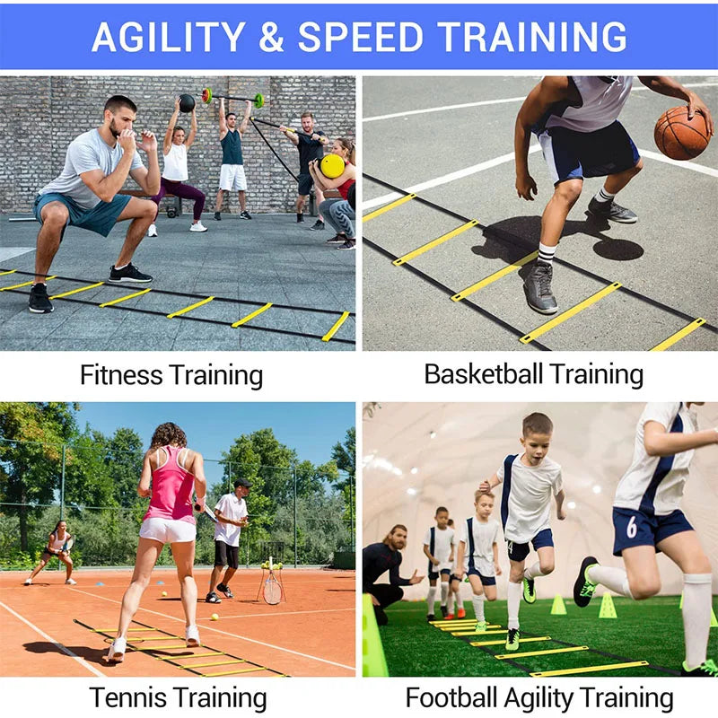 Agility Ladder Nylon Speed Training Ladder Football Fitness Equipment