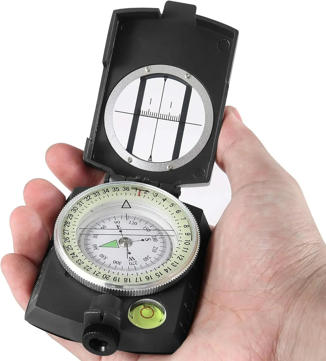 Tactical Survival Compass High Precision Metal Luminous Outdoor Navigation Tool