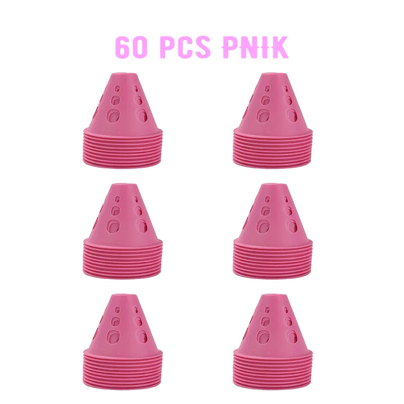 Colorful Soccer Training Cones Set Football Agility Marker Cups Kit