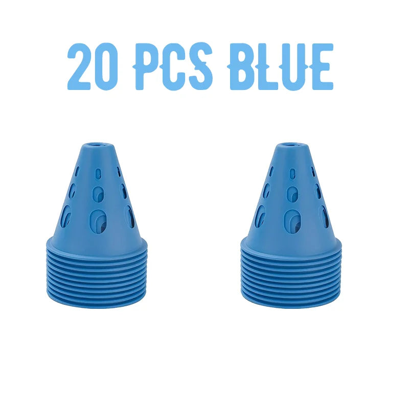 Colorful Soccer Training Cones Set Football Agility Marker Cups Kit