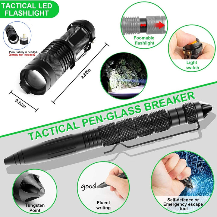 Professional Survival Kit Camping Tactical First Aid Emergency Adventure Gear