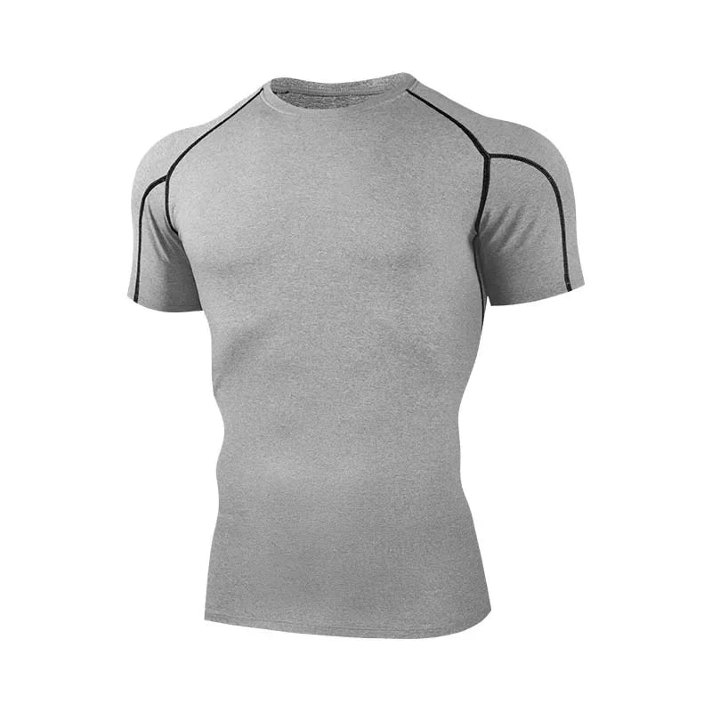 Men’s Compression Running T Shirt Quick Dry Gym Fitness Wear