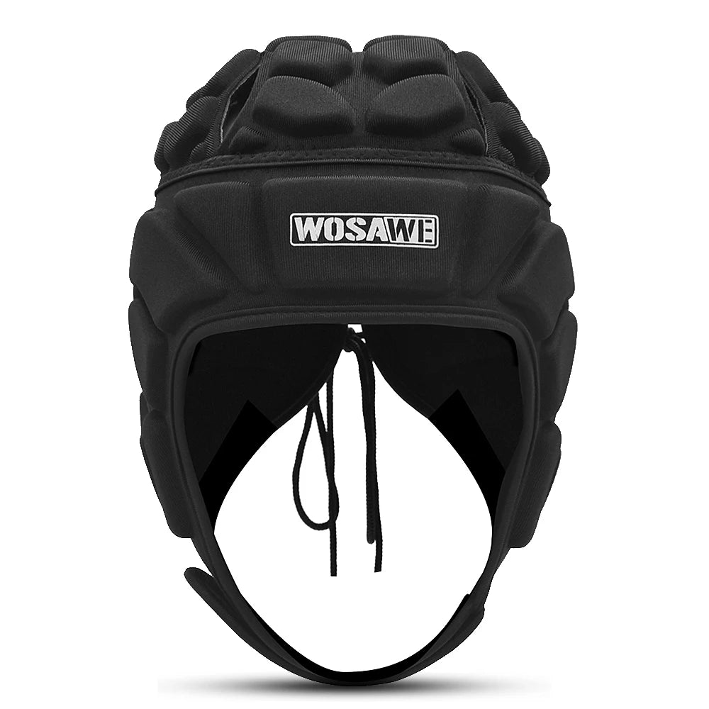 Adjustable Football Helmet Goalie Head Guard Rugby Soccer Sports Helmet