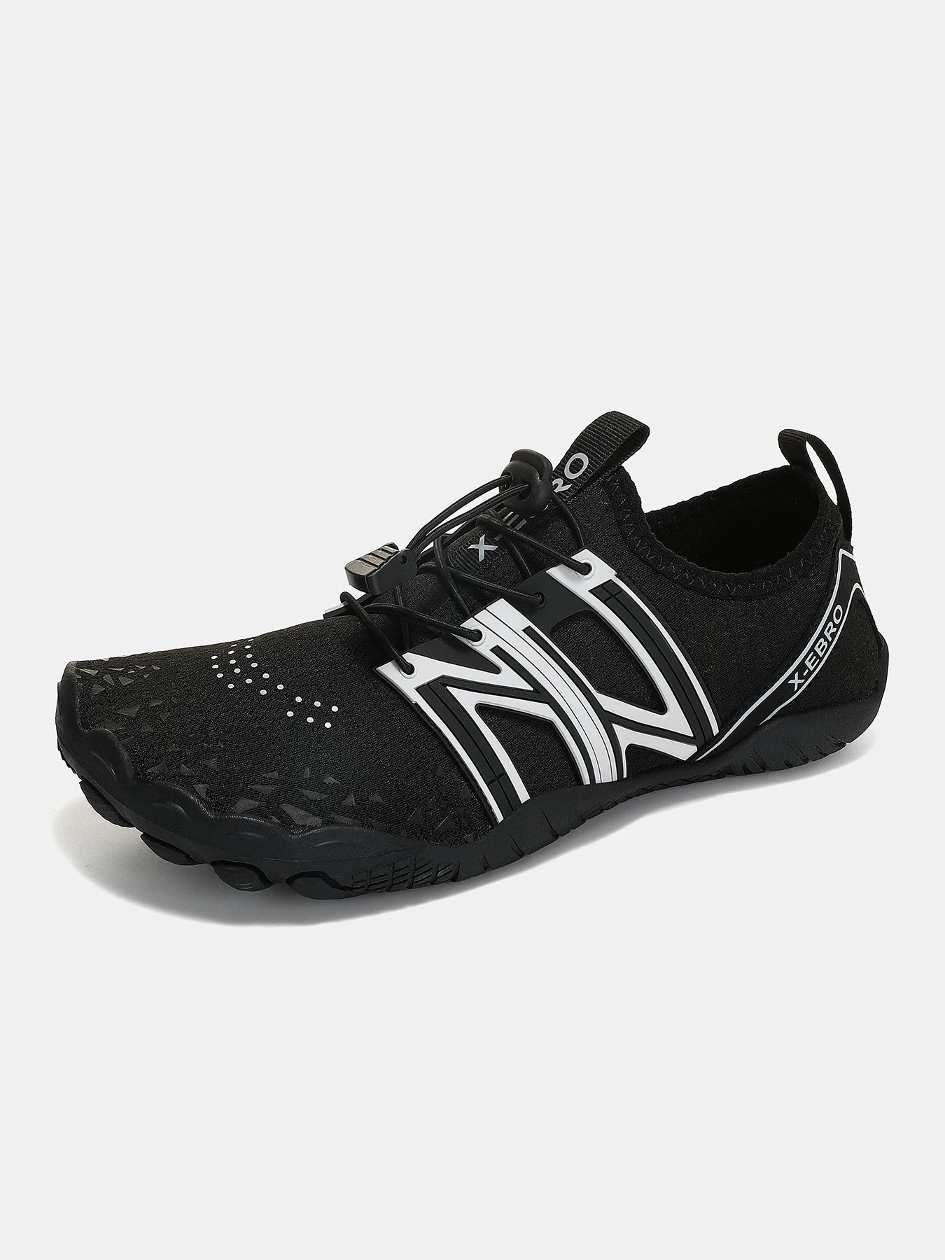 Wide Toe Barefoot Shoes Unisex Aqua Beach Sports Sneakers Black
