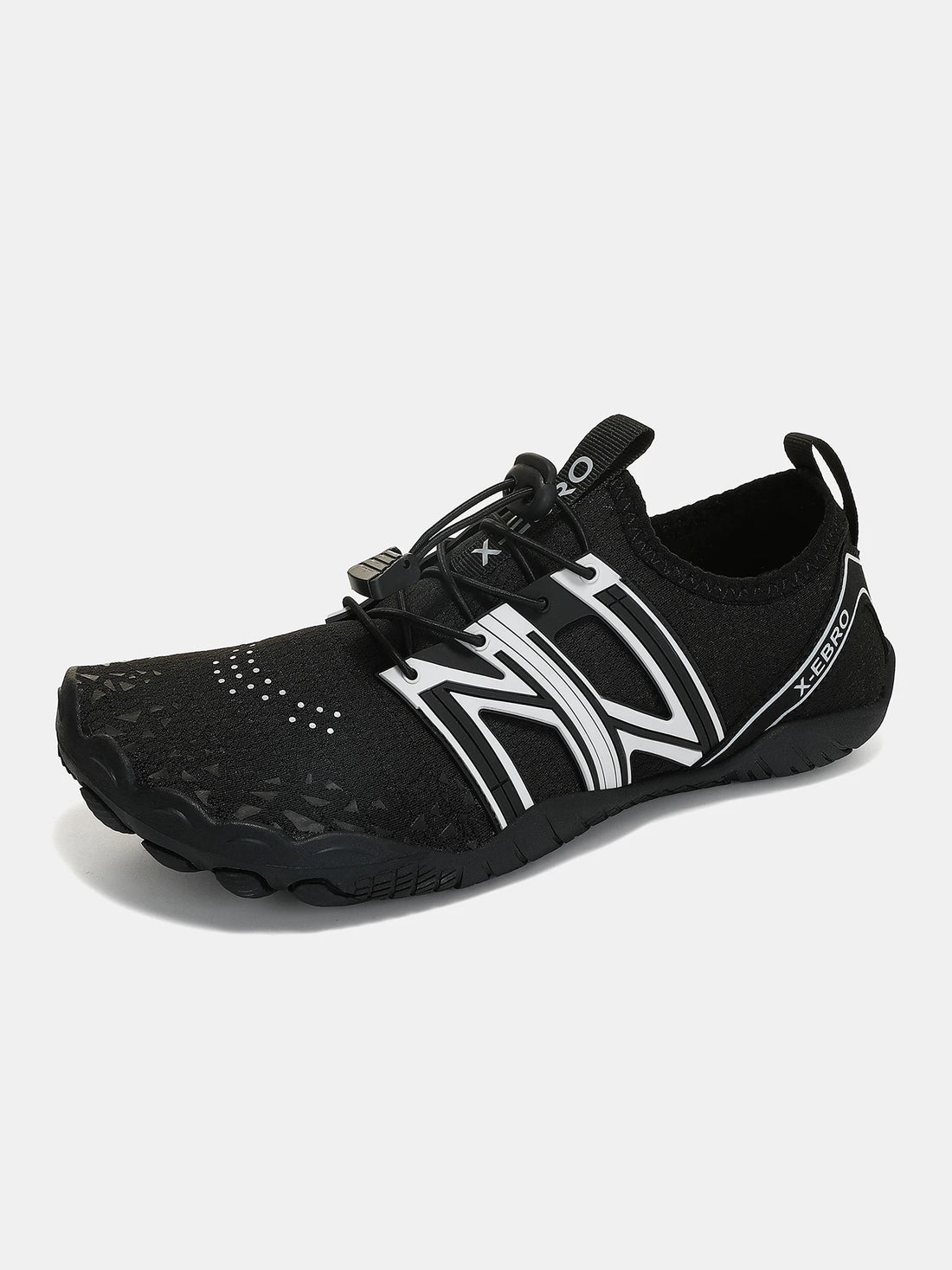 Wide Toe Barefoot Shoes Unisex Aqua Beach Sports Sneakers Black
