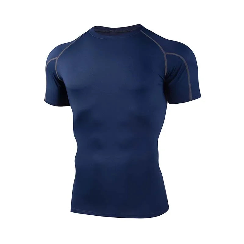 Men’s Compression Running T Shirt Quick Dry Gym Fitness Wear