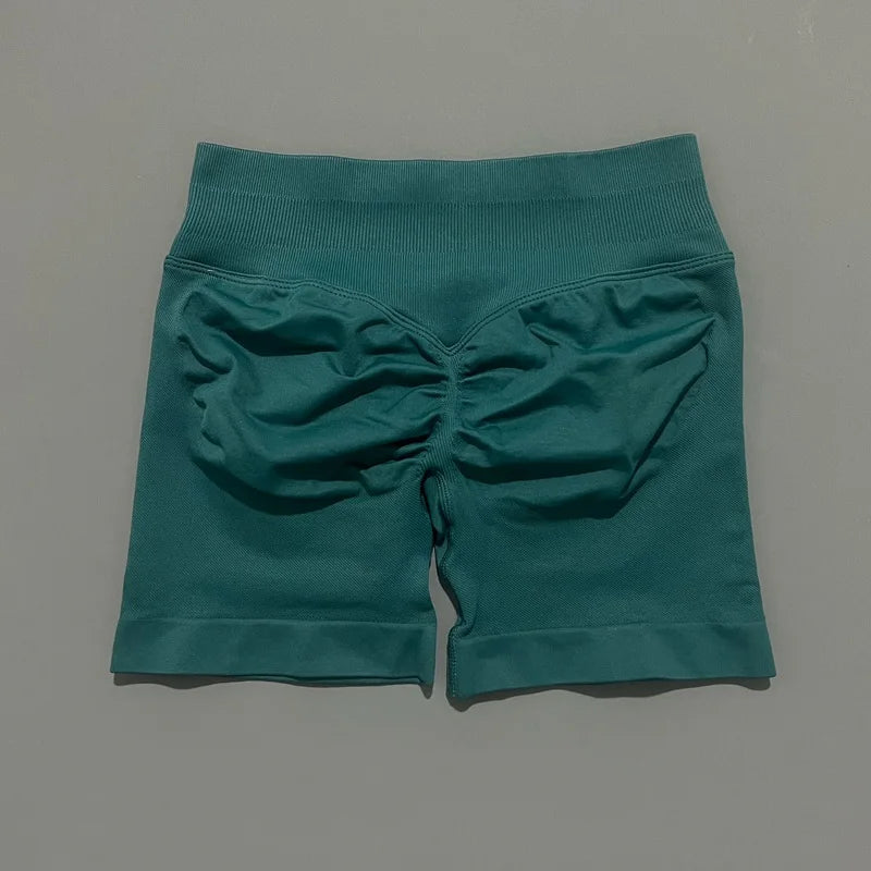 Women High Waist Yoga Shorts Seamless Butt Lift Tummy Control